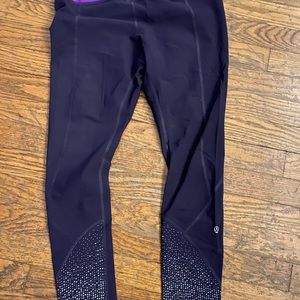 Lululemon Dark Purple Tight Stuff Leggings, Size 6/8